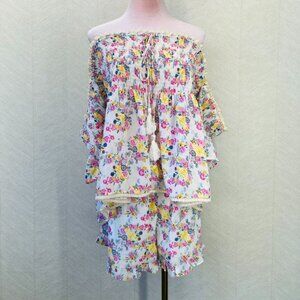 Kos Resort Floral 2pc Summer Set Size XL New